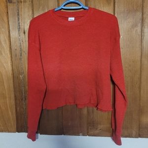 TNA Alamo Waffle Cropped Longsleeve